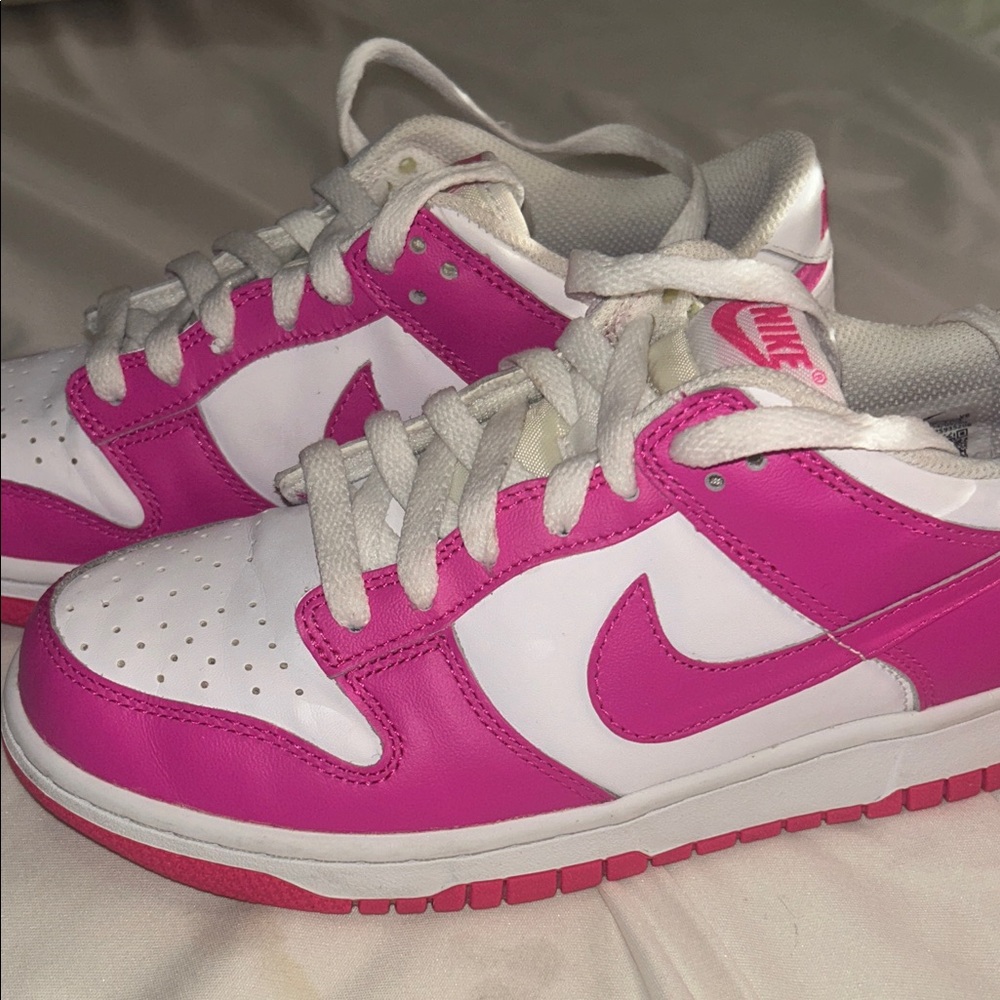 Nike Vibrant Pink and White Athletic Shoes
